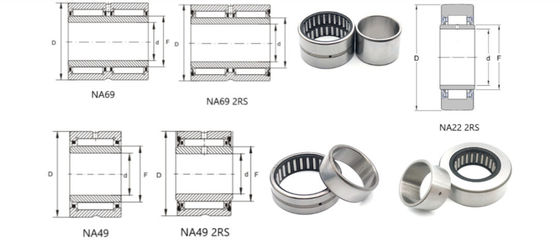 Đồ đệm cuộn kim máy chính xác cao NA55*80*18 Với vòng bên trong